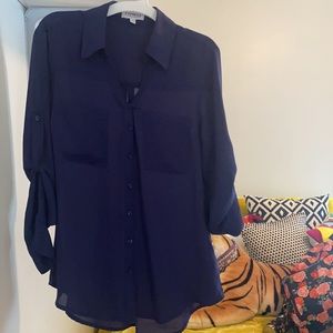 Express navy portfolio shirt